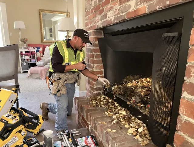Safe screening installation by Farmington Chimney Sweep in Farmington, CT