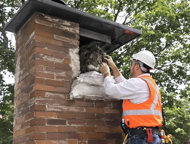 Humane removal of debris and animals by Farmington Chimney Sweep in Farmington, CT