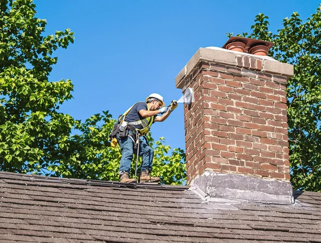 Farmington Chimney Sweep performing an inspection with advanced tools in Farmington, CT
