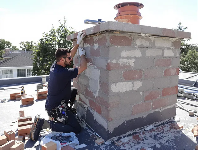 Advanced chimney repair process by Farmington Chimney Sweep in Farmington, CT