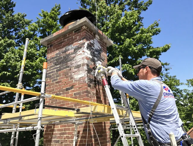 Structural chimney repair by Farmington Chimney Sweep in Farmington, CT