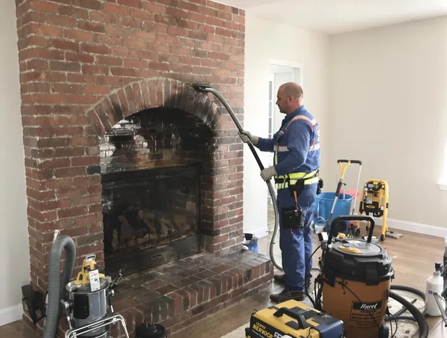Farmington Chimney Sweep expert performing detailed chimney sweep in Farmington, CT